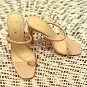 Blush tone heels